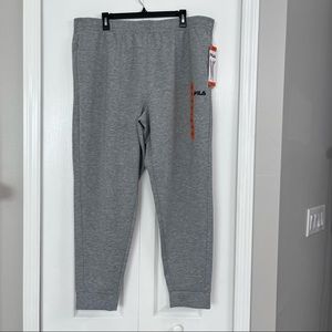 NWT Fila mens jogger pants grey XXL